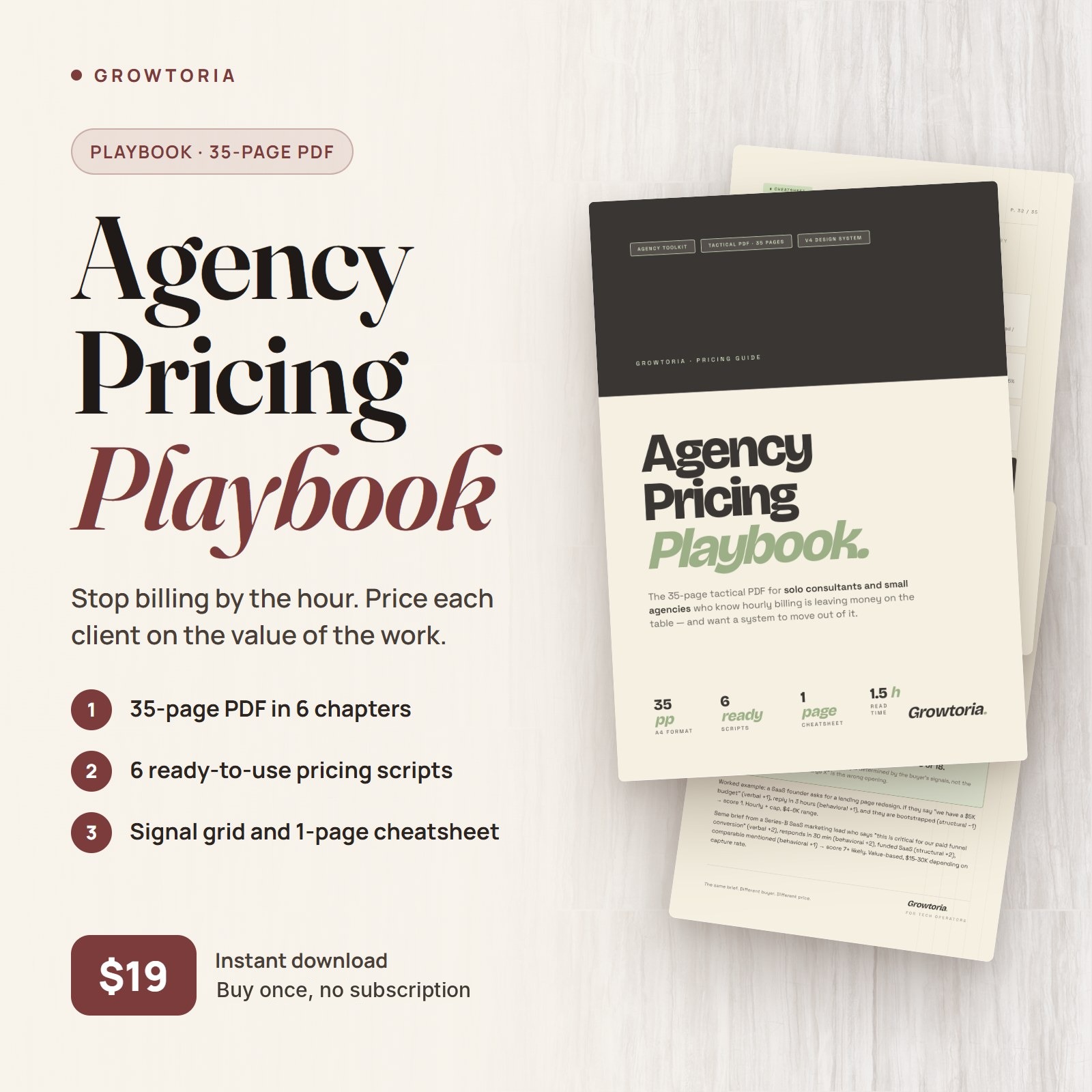 Agency Pricing Playbook | Value-Based Pricing Guide for Consultants (PDF)