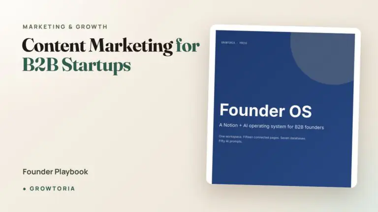 Content Marketing for B2B Startups: Founder Playbook