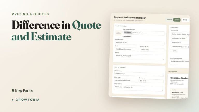Difference in Quote and Estimate: 5 Key Facts