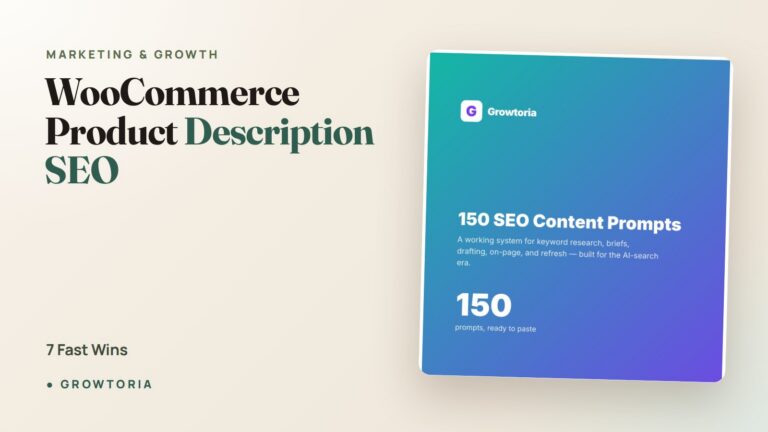 WooCommerce Product Description SEO: 7 Fast Wins