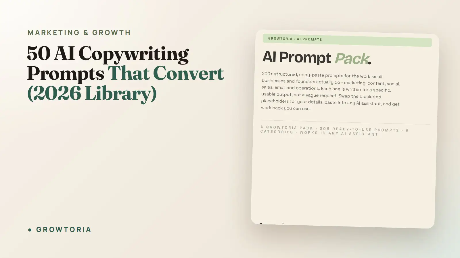50 AI Copywriting Prompts That Convert (2026 Library)