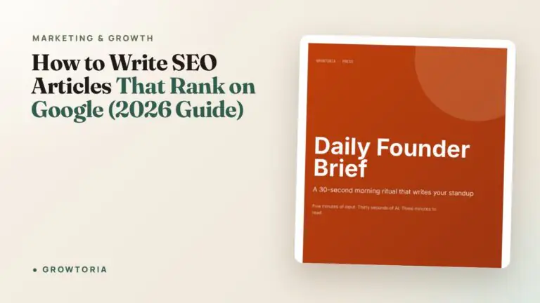 How to Write SEO Articles That Rank on Google (2026 Guide)
