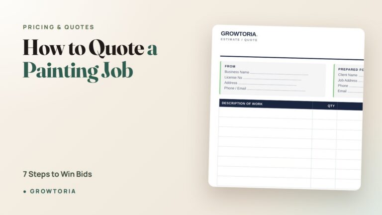How to Quote a Painting Job: 7 Steps to Win Bids