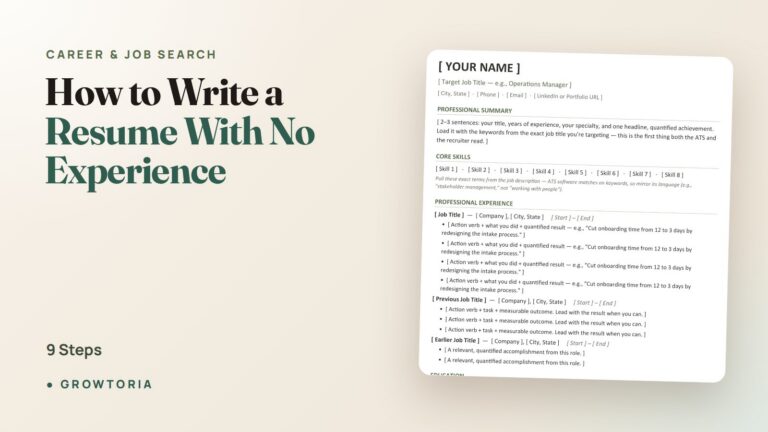 How to Write a Resume With No Experience: 9 Steps