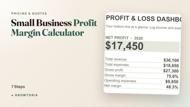 Small Business Profit Margin Calculator: 7 Steps
