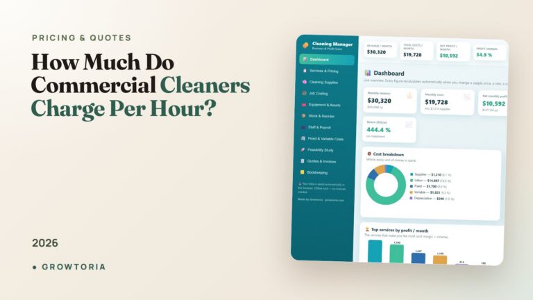How Much Do Commercial Cleaners Charge Per Hour? 2026