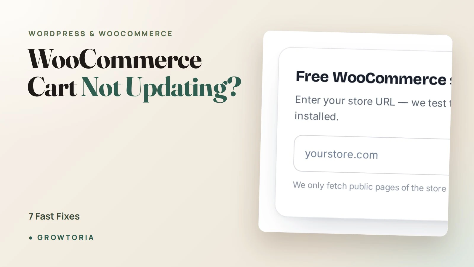 WooCommerce Cart Not Updating? 7 Fast Fixes
