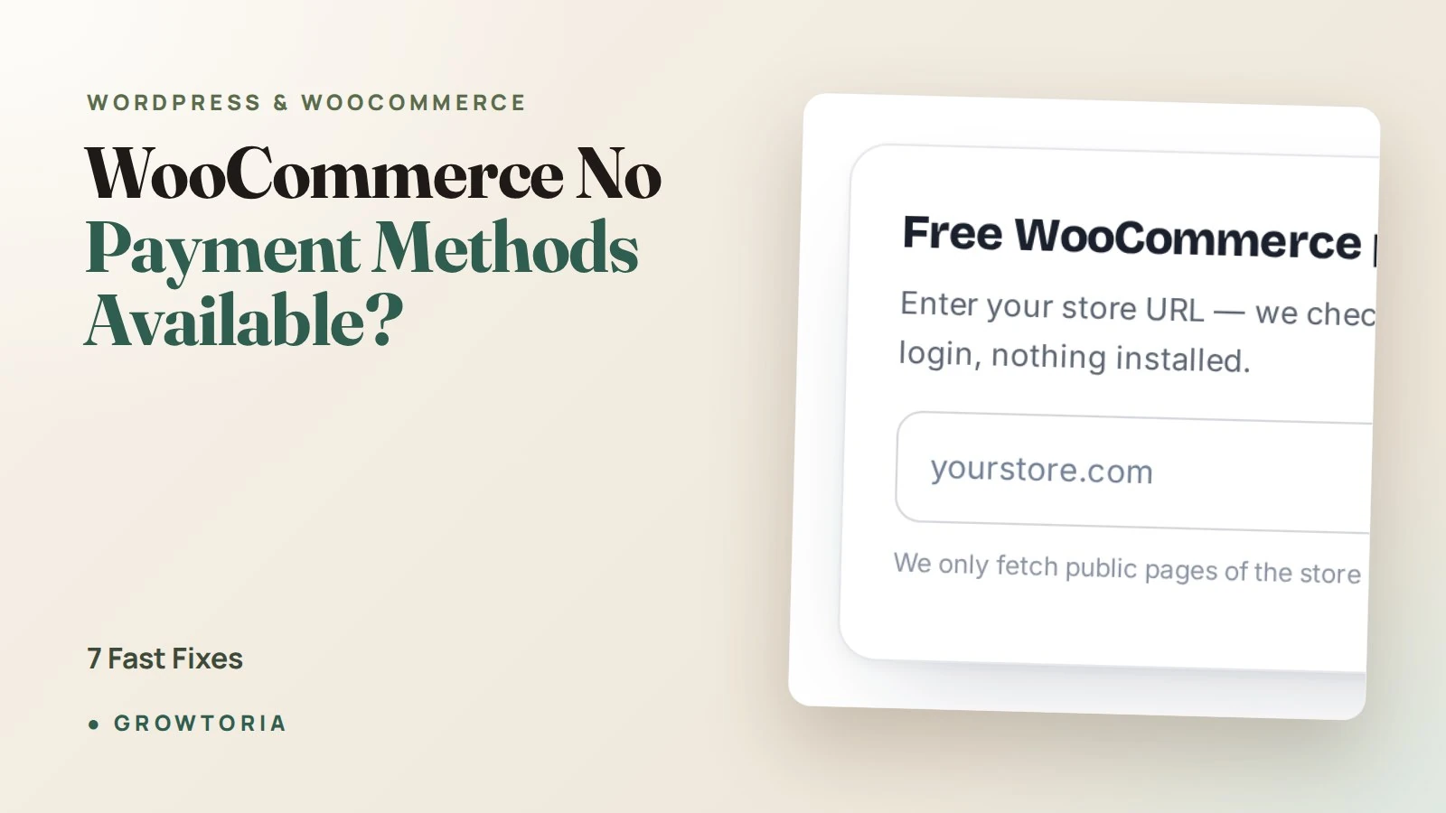 WooCommerce No Payment Methods Available? 7 Fast Fixes