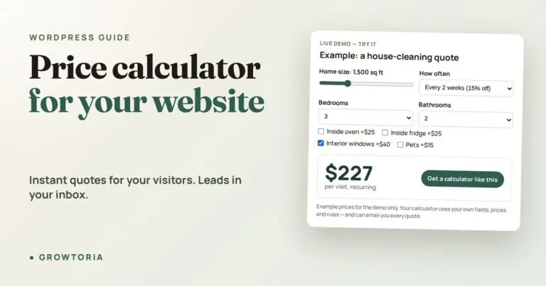 Price Calculator for Website: A WordPress Owner’s Guide