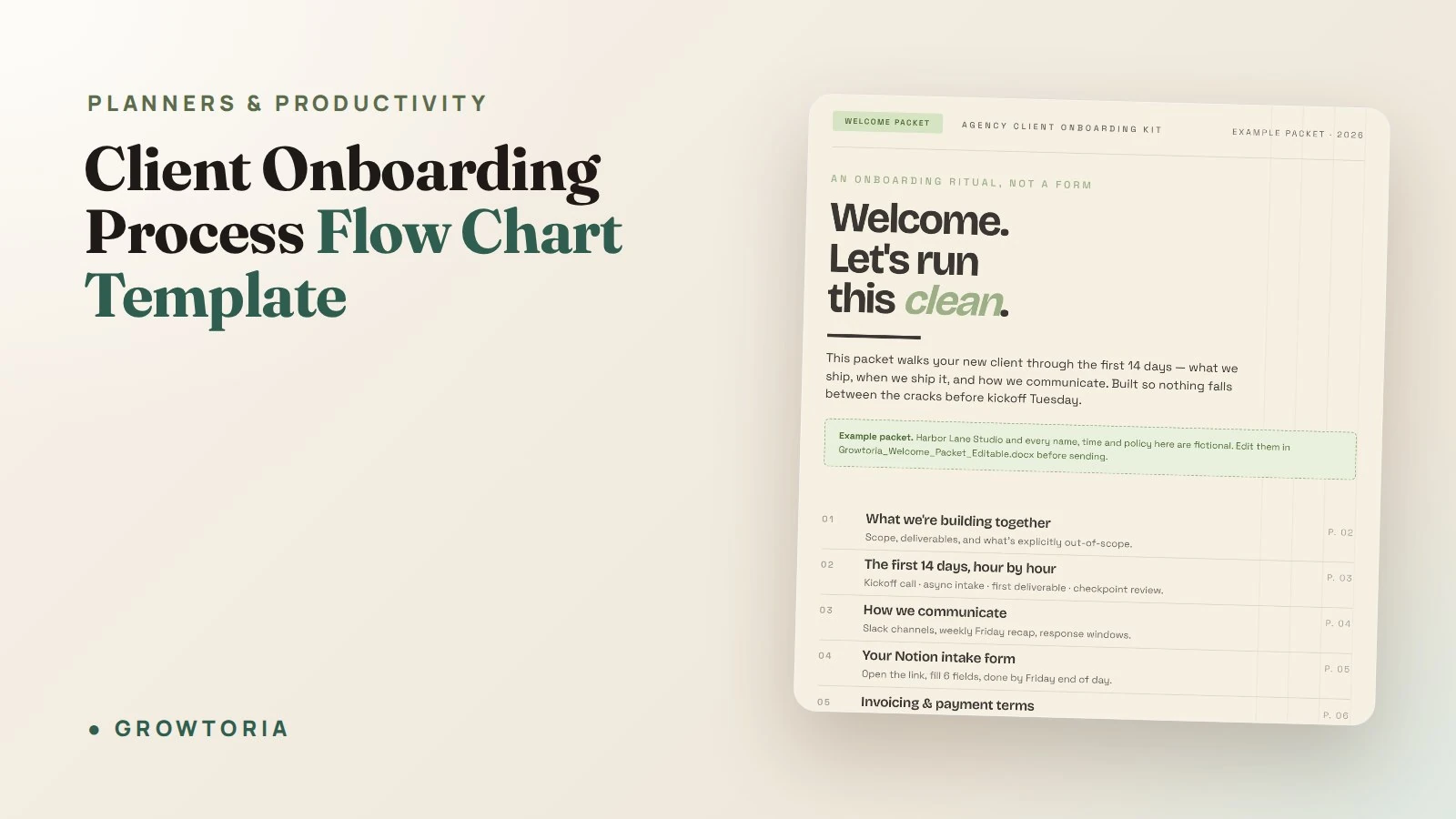 Client Onboarding Process Flow Chart Template