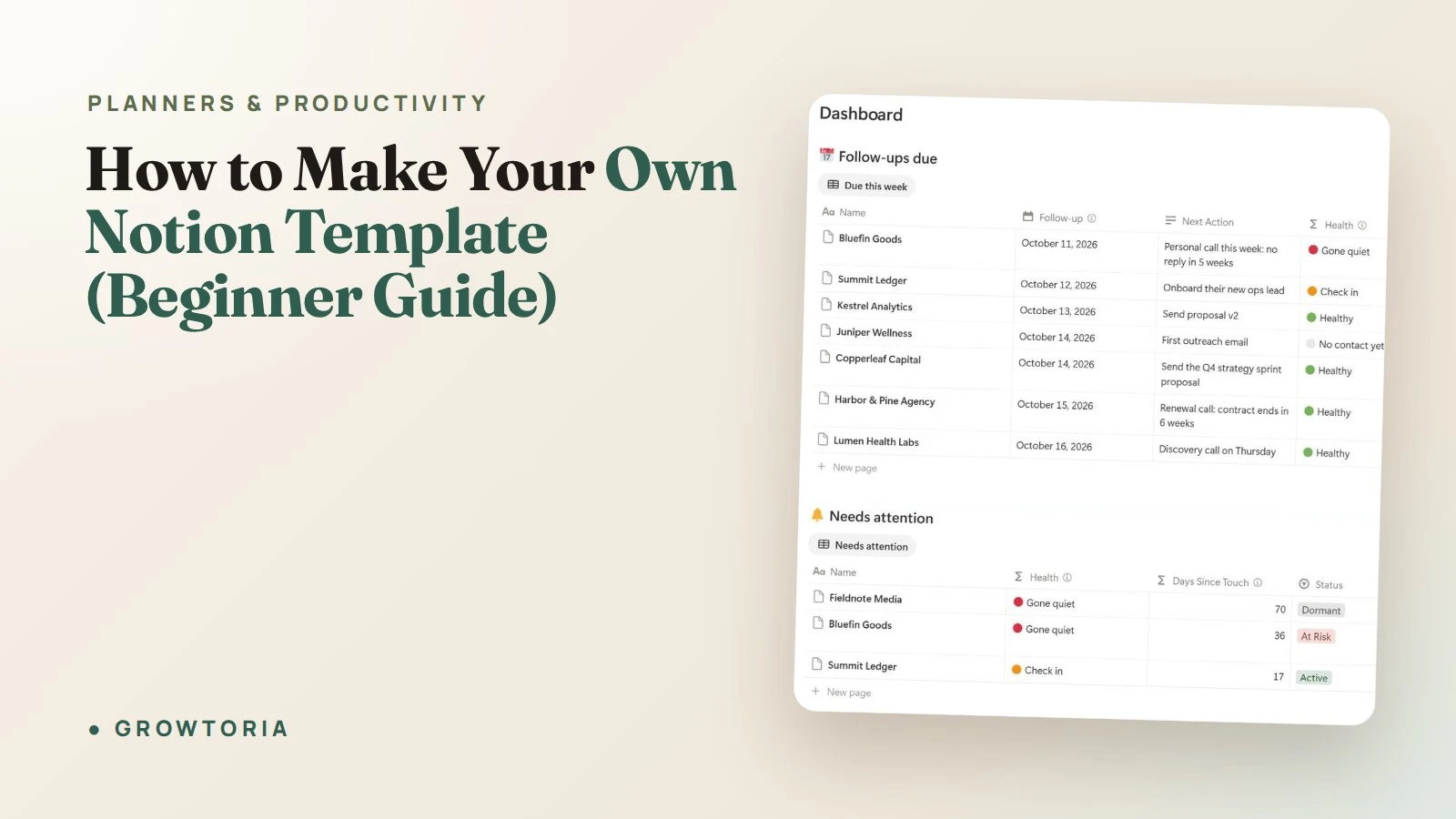 How to Make Your Own Notion Template (Beginner Guide)