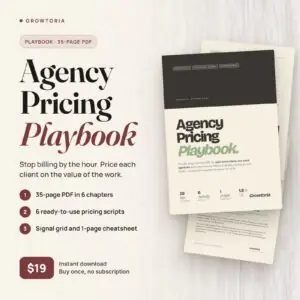 Agency Pricing Playbook | Value-Based Pricing Guide for Consultants (PDF)