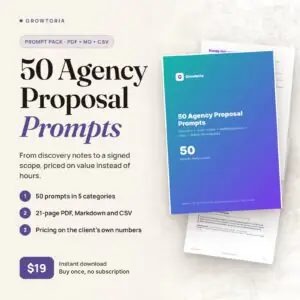 50 Agency Proposal Prompts (Value-Based Pricing)