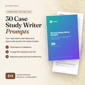 30 Case Study Writer Prompts
