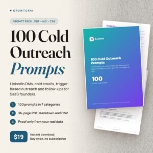 100 Cold Outreach Prompts for SaaS Founders