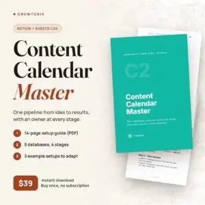 C2 Content Calendar Master